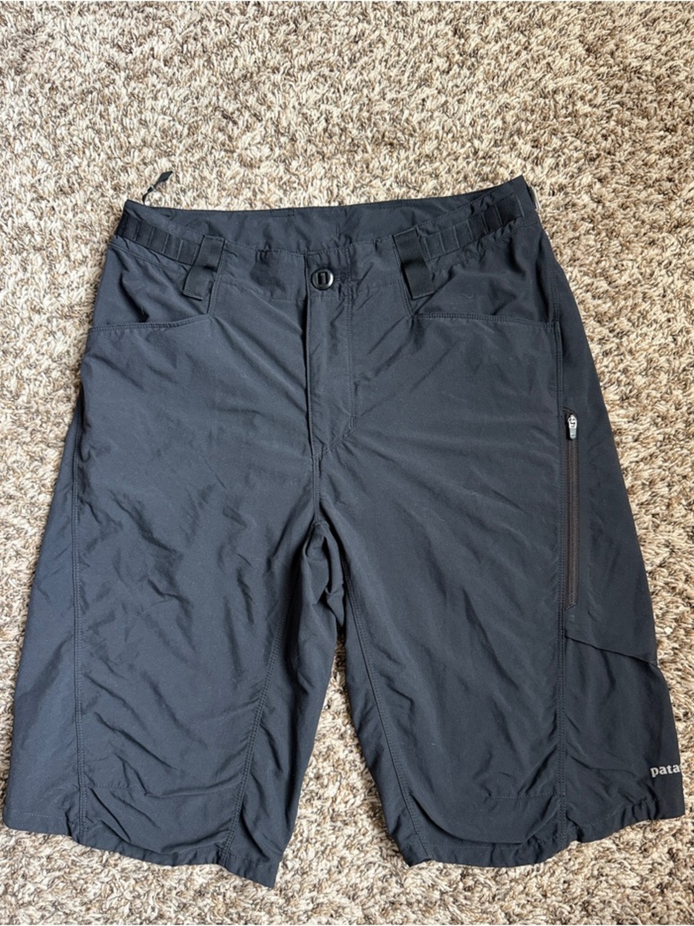 Patagonia Black Athletic Hiking Shorts